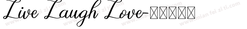 Live Laugh Love字体转换